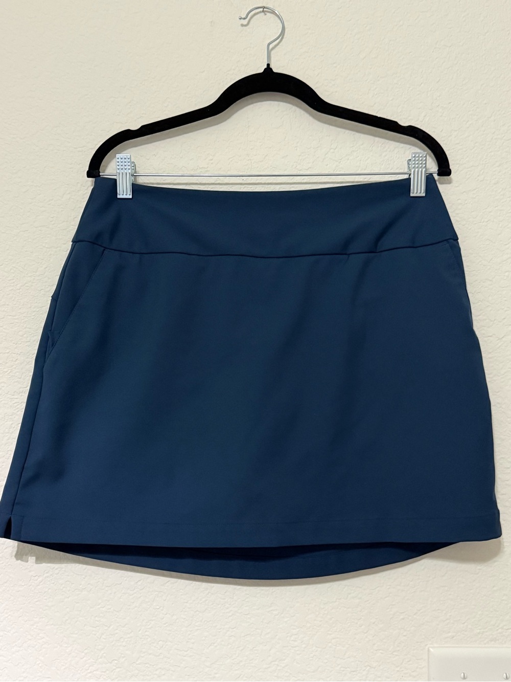 adidas Navy High-Low Active Skort